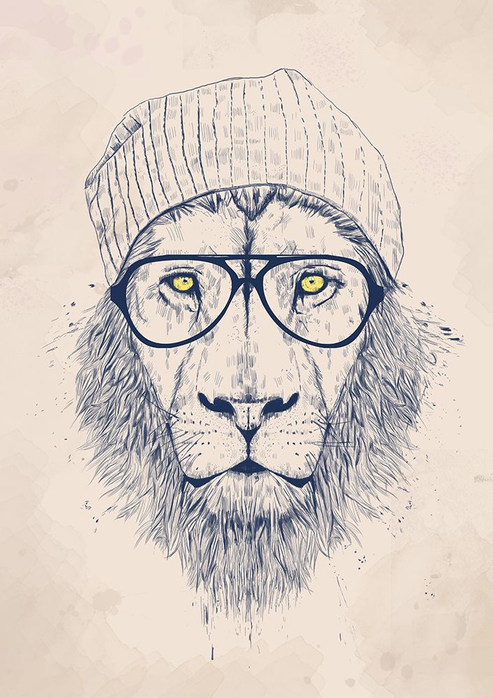 Cool lion art print by Balazs Solti for $57.95 CAD