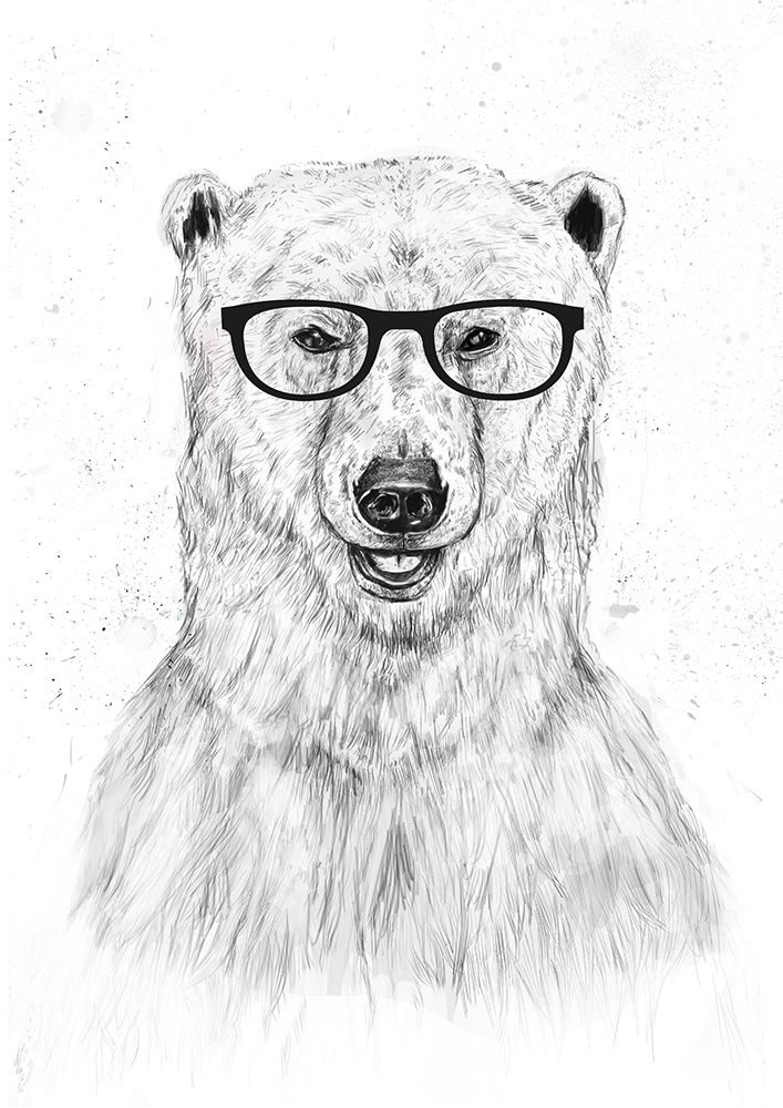 Geek bear art print by Balazs Solti for $57.95 CAD