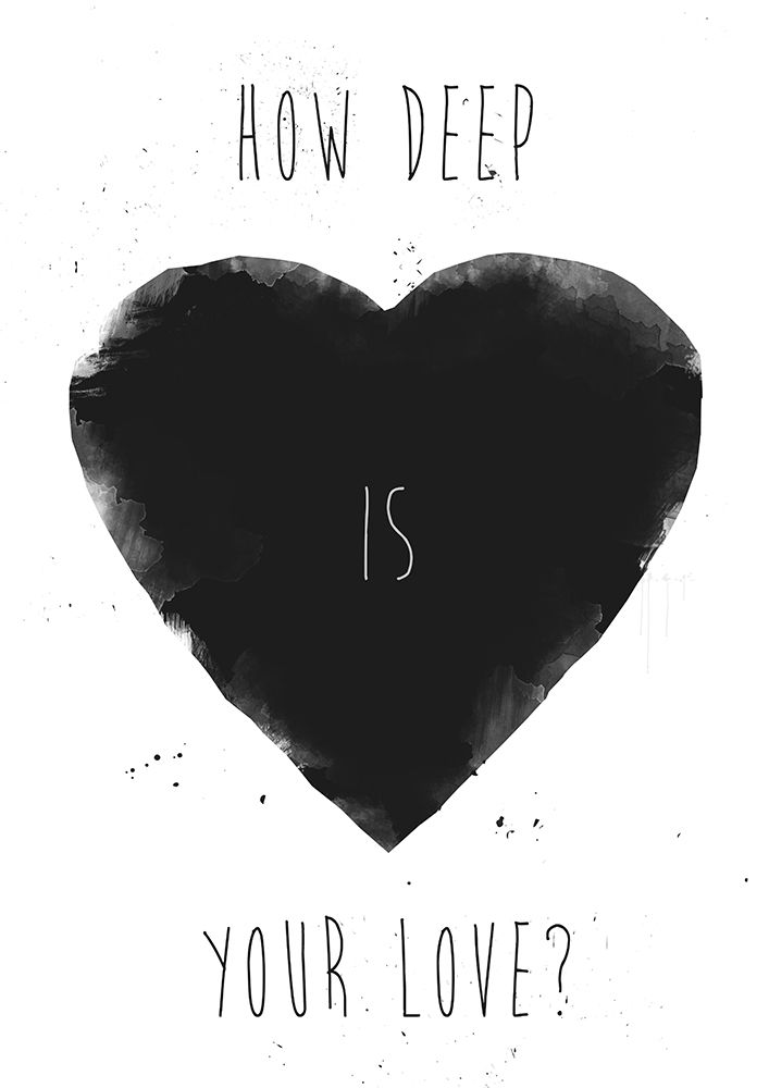 How deep is your love art print by Balazs Solti for $57.95 CAD