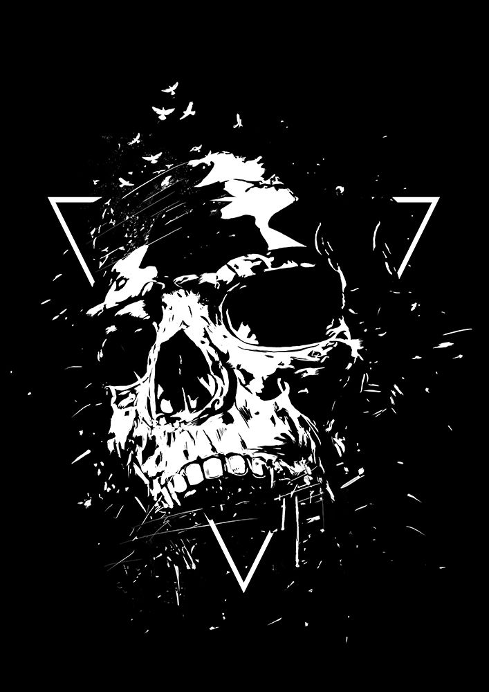 Skull X (Bw) art print by Balazs Solti for $57.95 CAD