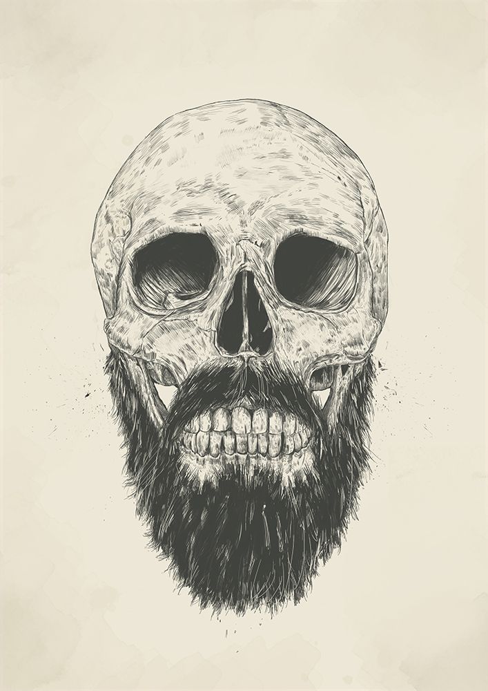 The beard is not dead art print by Balazs Solti for $57.95 CAD