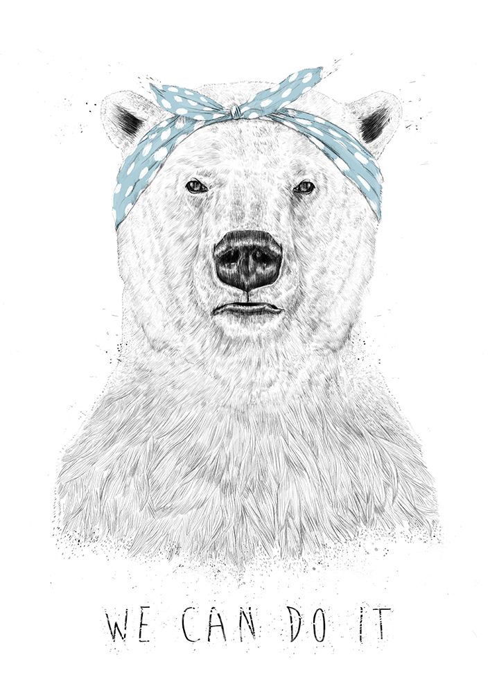 We can do it art print by Balazs Solti for $57.95 CAD