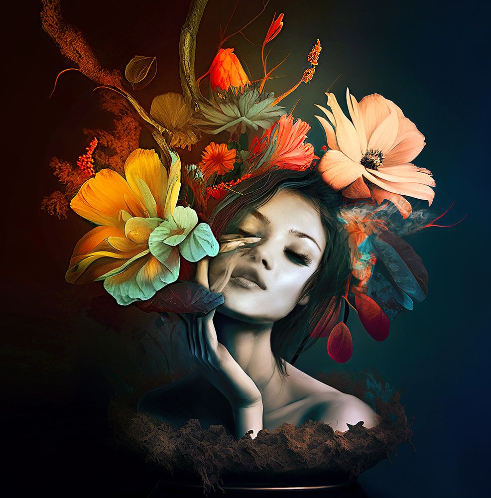 Flower Demon art print by Oren Hayman for $57.95 CAD