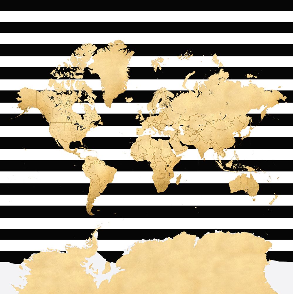 Harper world map art print by Rosana Laiz Blursbyai for $57.95 CAD