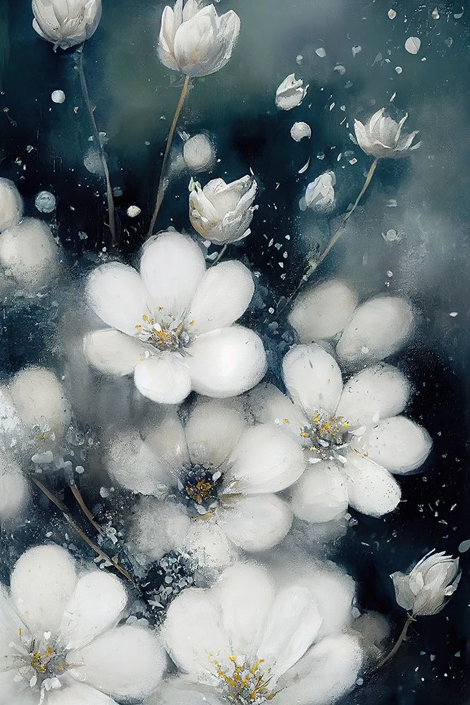 Frozen Flowers art print by Treechild for $57.95 CAD