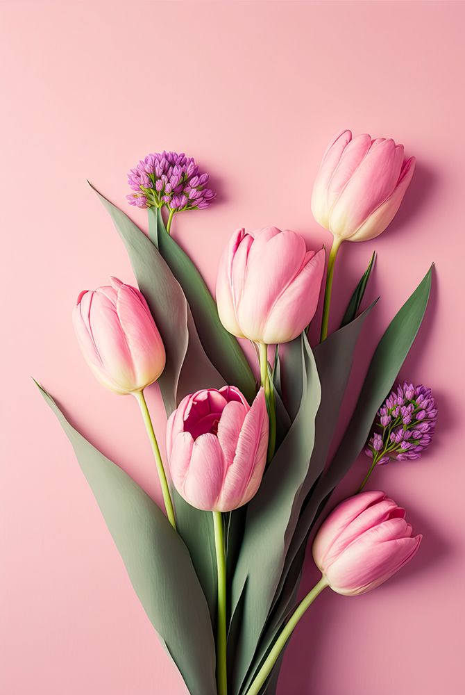 Pink Tulips art print by Treechild for $57.95 CAD