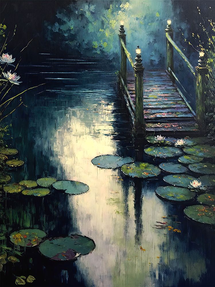 Footbridge By The Water art print by Treechild for $57.95 CAD