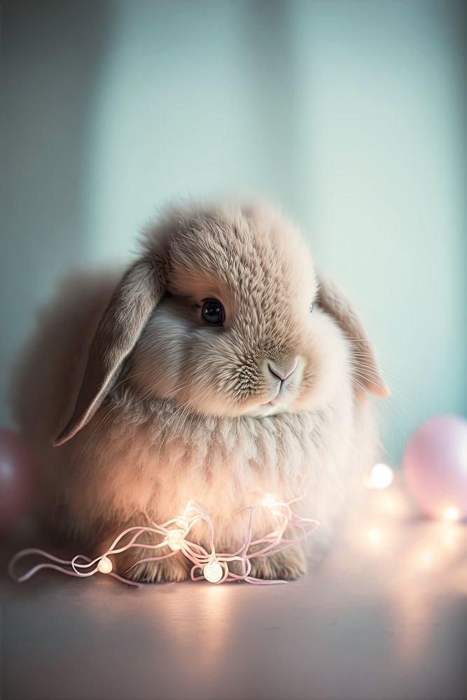 Fluffy Bunny art print by Treechild for $57.95 CAD