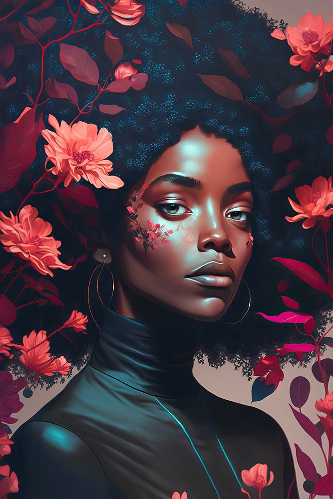 Goddess Of The Flowers art print by Treechild for $57.95 CAD