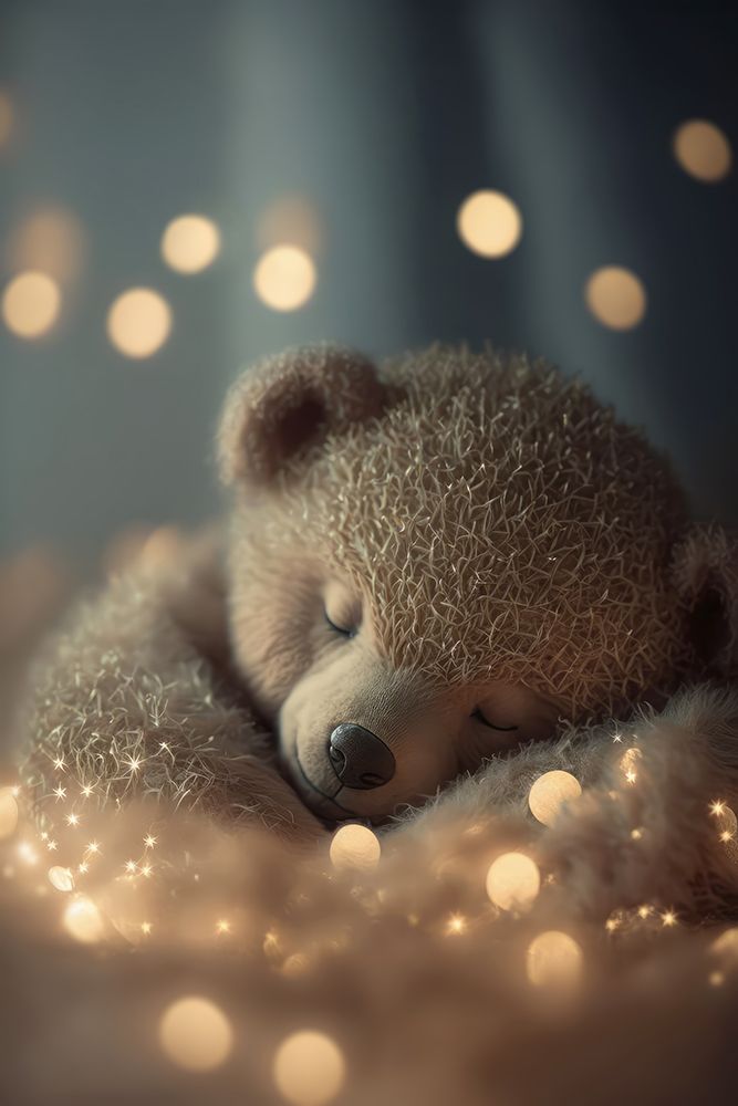 My Sleeping Teddy art print by Treechild for $57.95 CAD