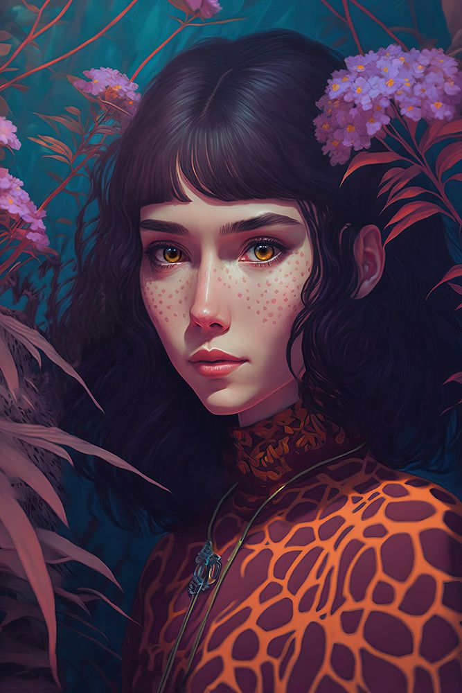 Shy Beauty art print by Treechild for $57.95 CAD