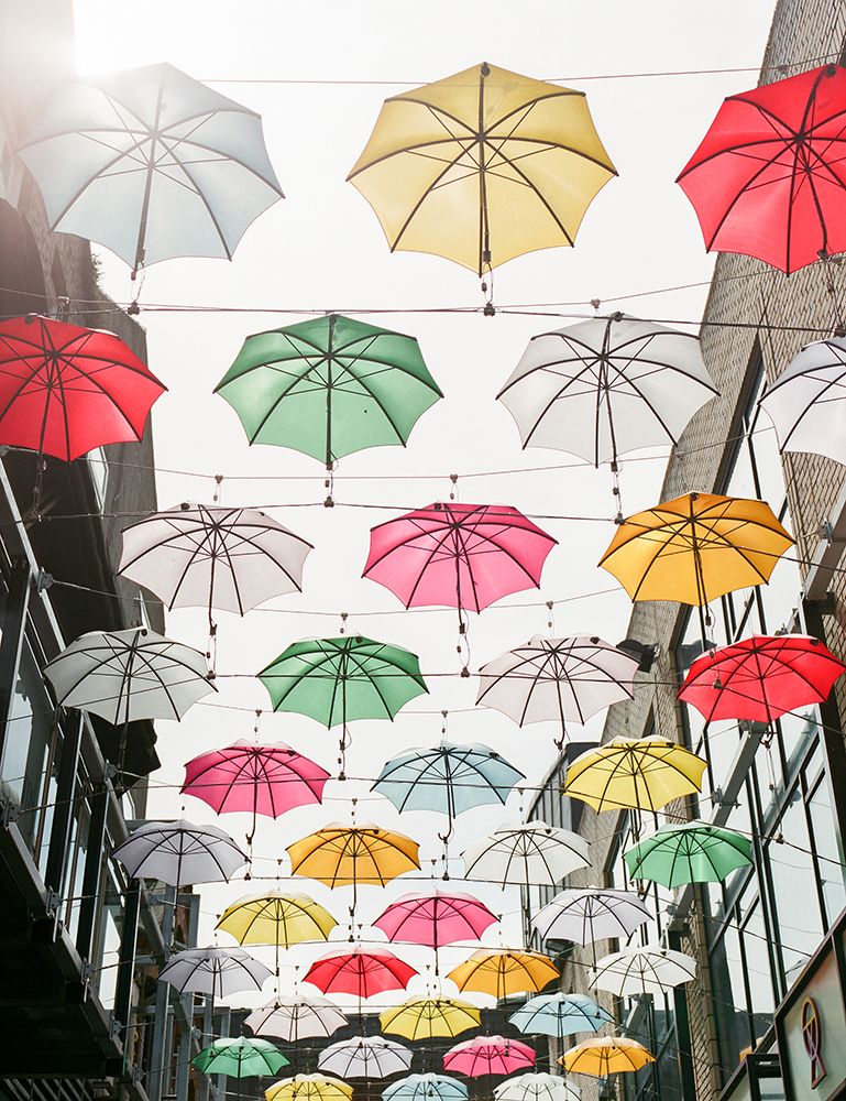 Umbrellas art print by Raisa Zwart for $57.95 CAD