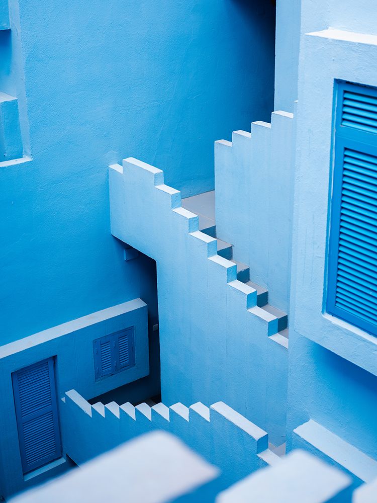 La Muralla Roja Blue art print by Raisa Zwart for $57.95 CAD