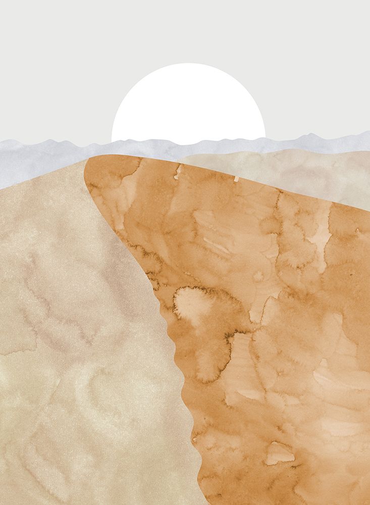 Sand dune and moon art print by Rosana Laiz Blursbyai for $57.95 CAD