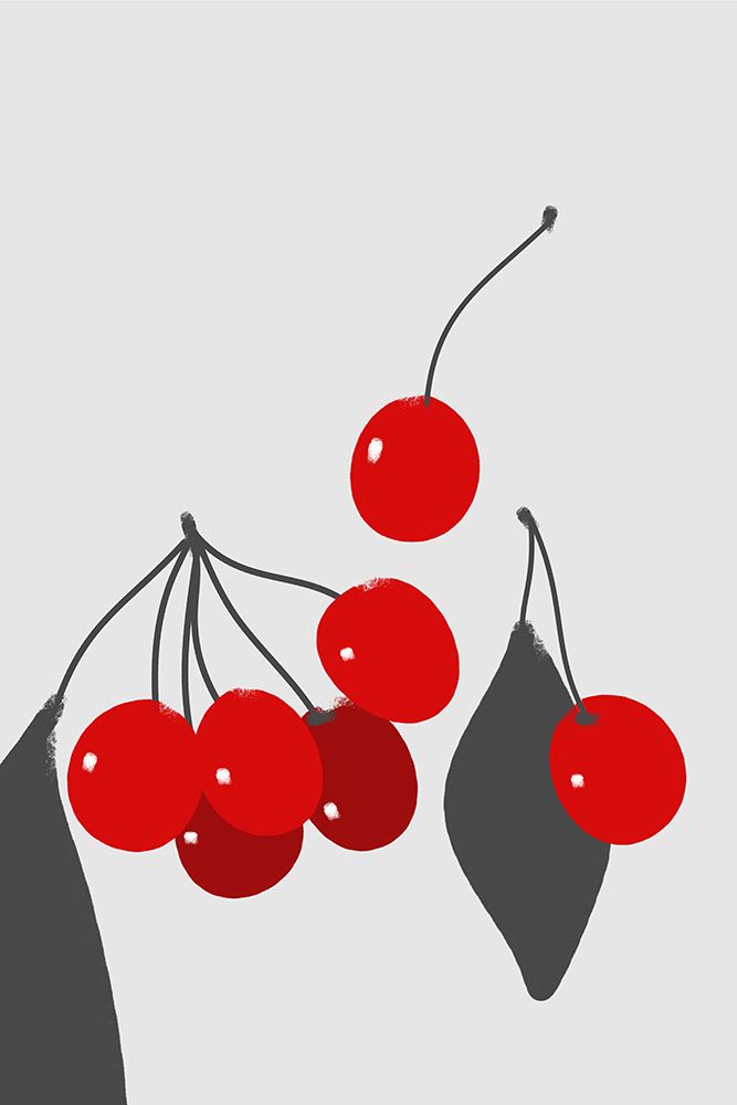 Cherries art print by Rosana Laiz Blursbyai for $57.95 CAD