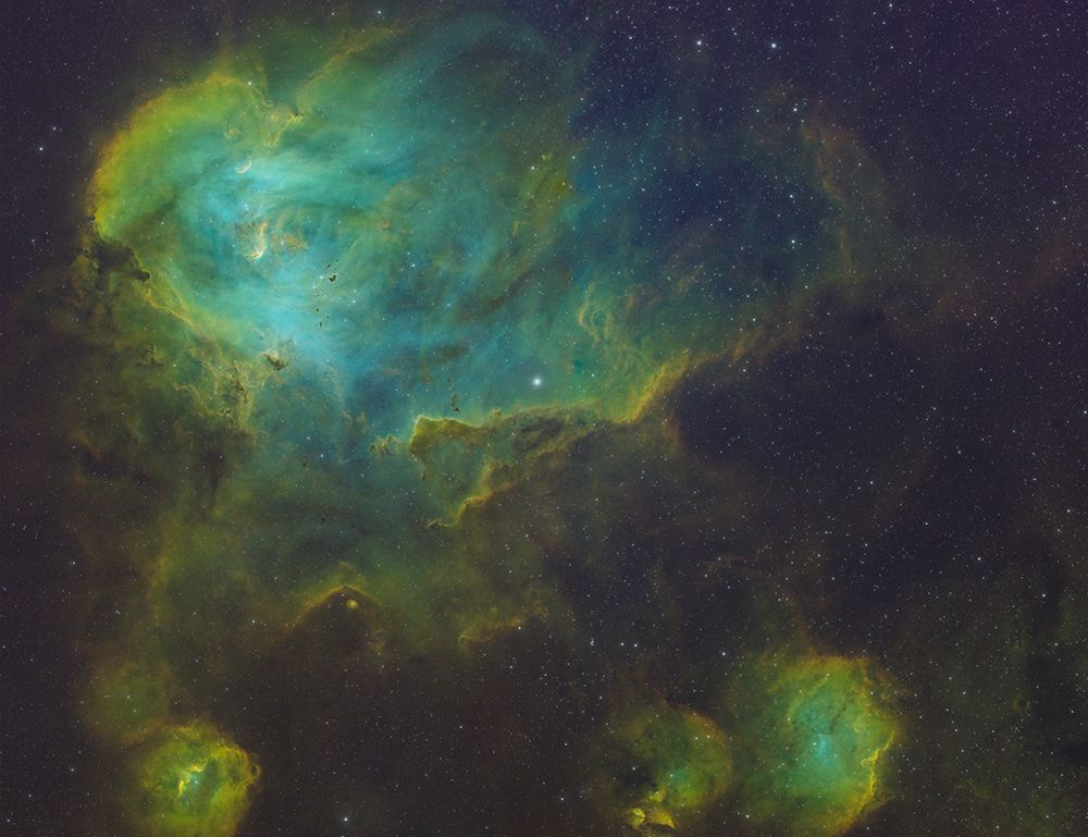 Running Chicken Nebula art print by James Zhen Yu for $57.95 CAD