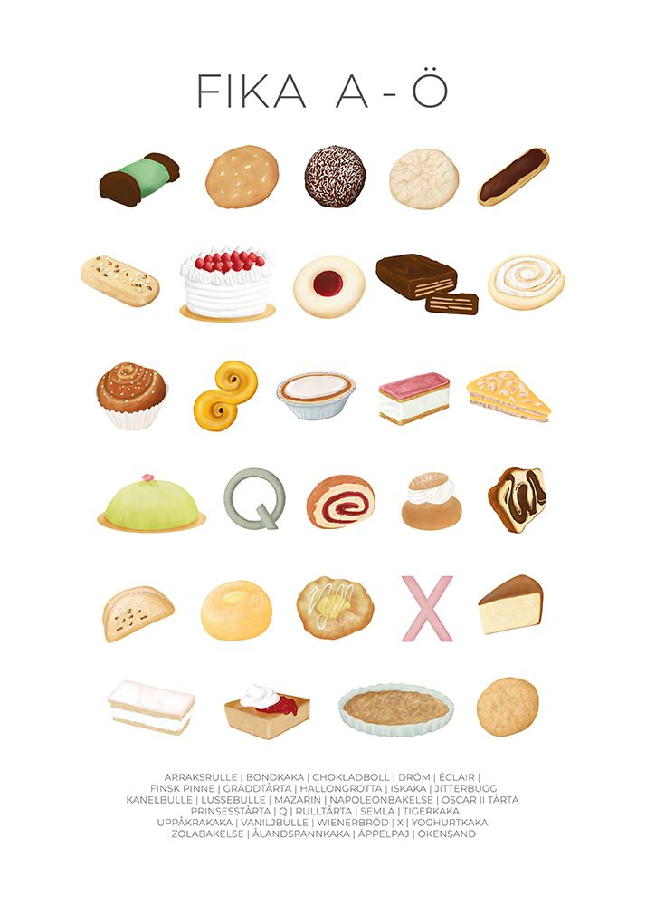 Sweet Fika Delights art print by Aminah Eleonora for $57.95 CAD