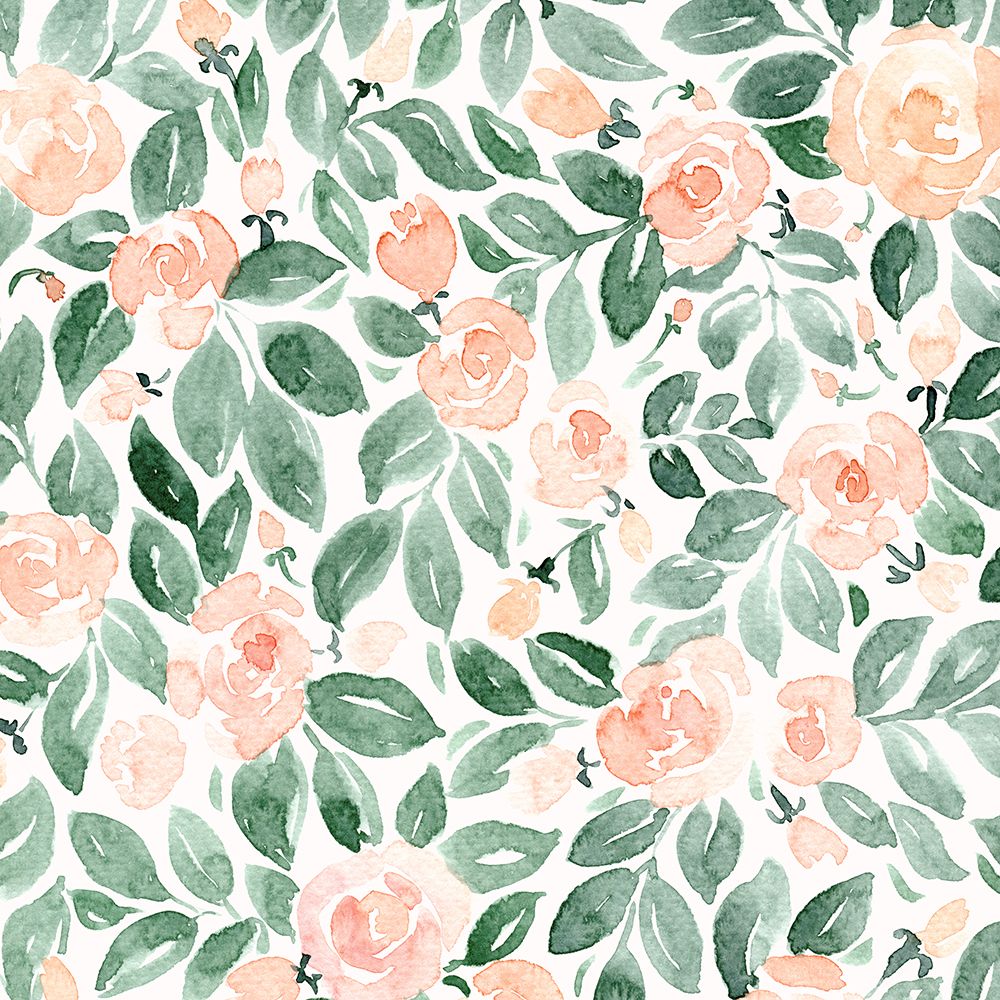 Miriam flowers in coral art print by Rosana Laiz Blursbyai for $57.95 CAD