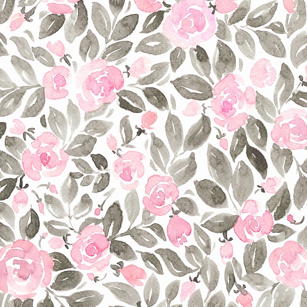 Miriam flowers in pink art print by Rosana Laiz Blursbyai for $57.95 CAD