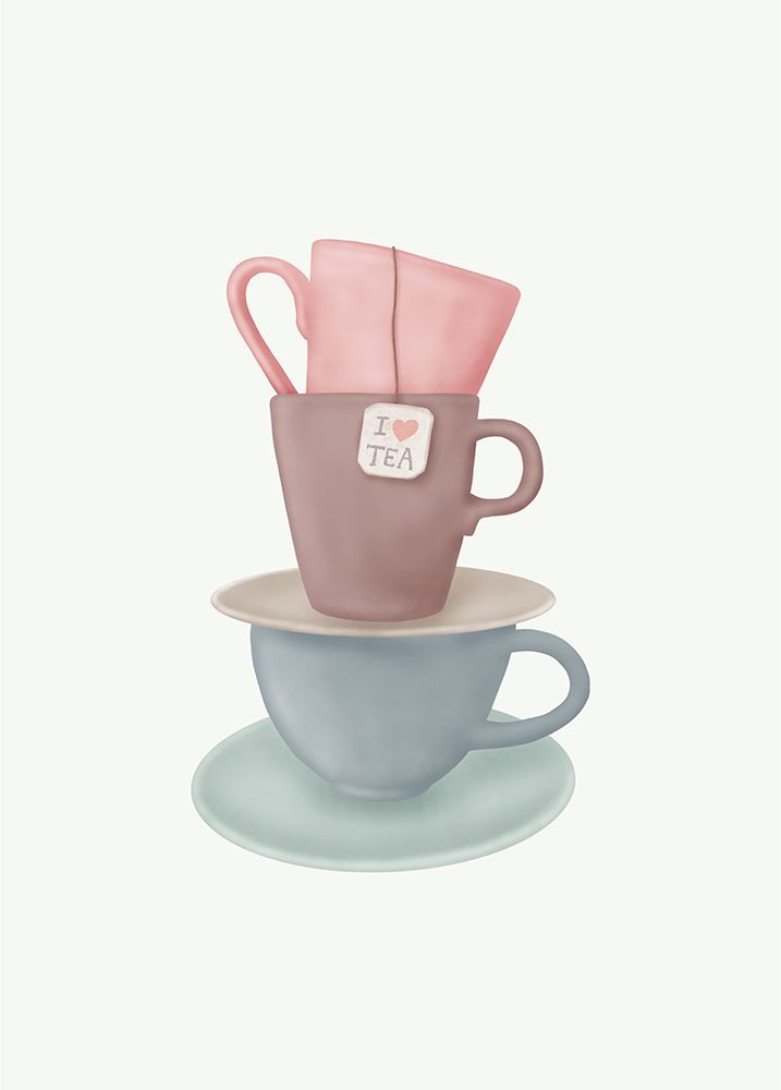 I Love TEA art print by Aminah Eleonora for $57.95 CAD