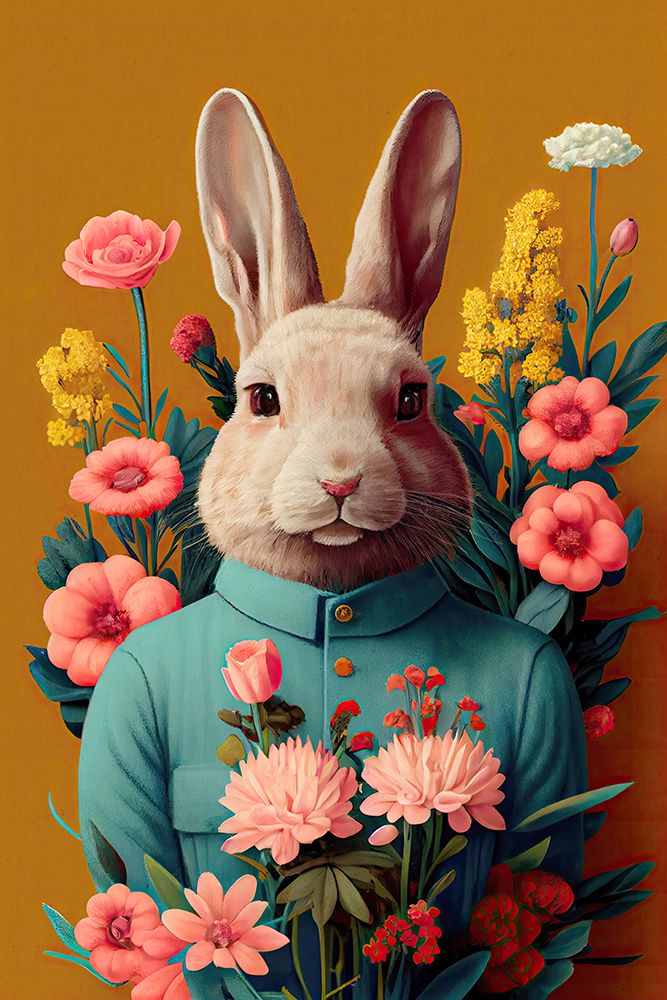 Mr Easter Bunny art print by Treechild for $57.95 CAD