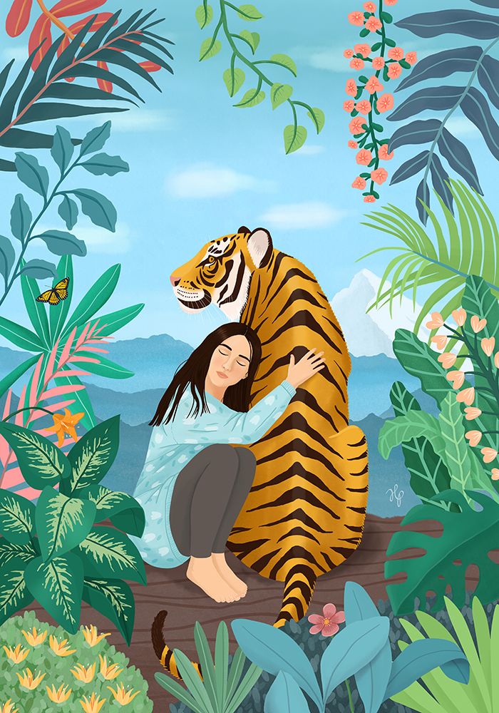 Tiger art print by Petra Holikova for $57.95 CAD