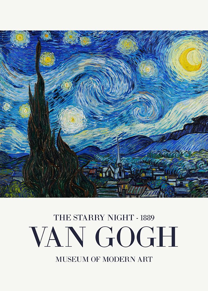 The Starry Night art print by Pictufy for $57.95 CAD