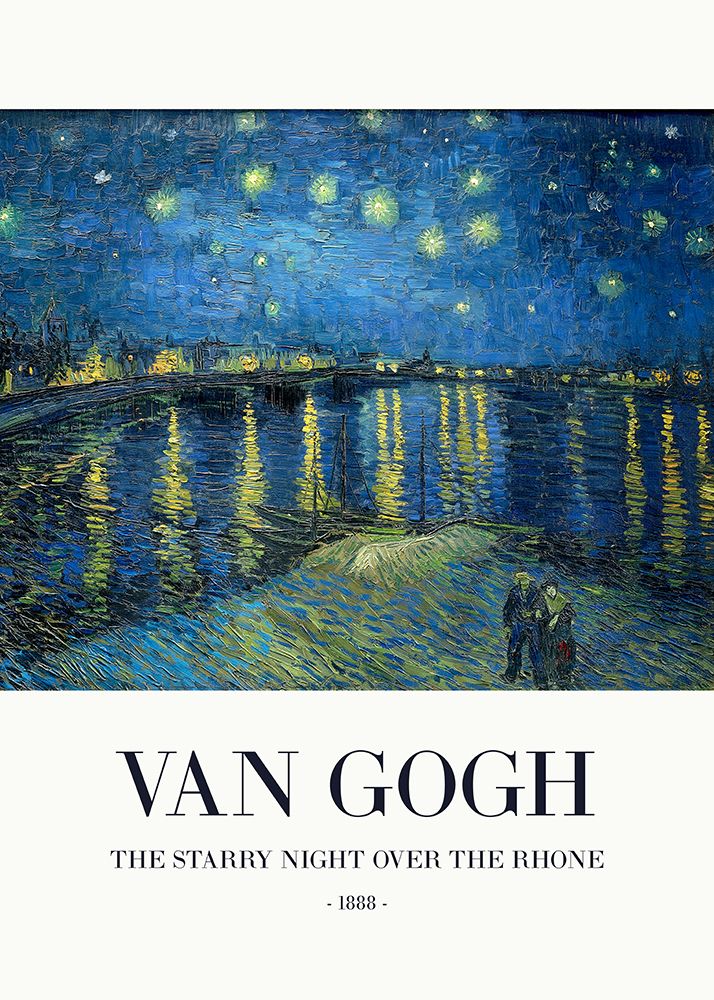 The Starry Night Over The Rhone art print by Pictufy for $57.95 CAD