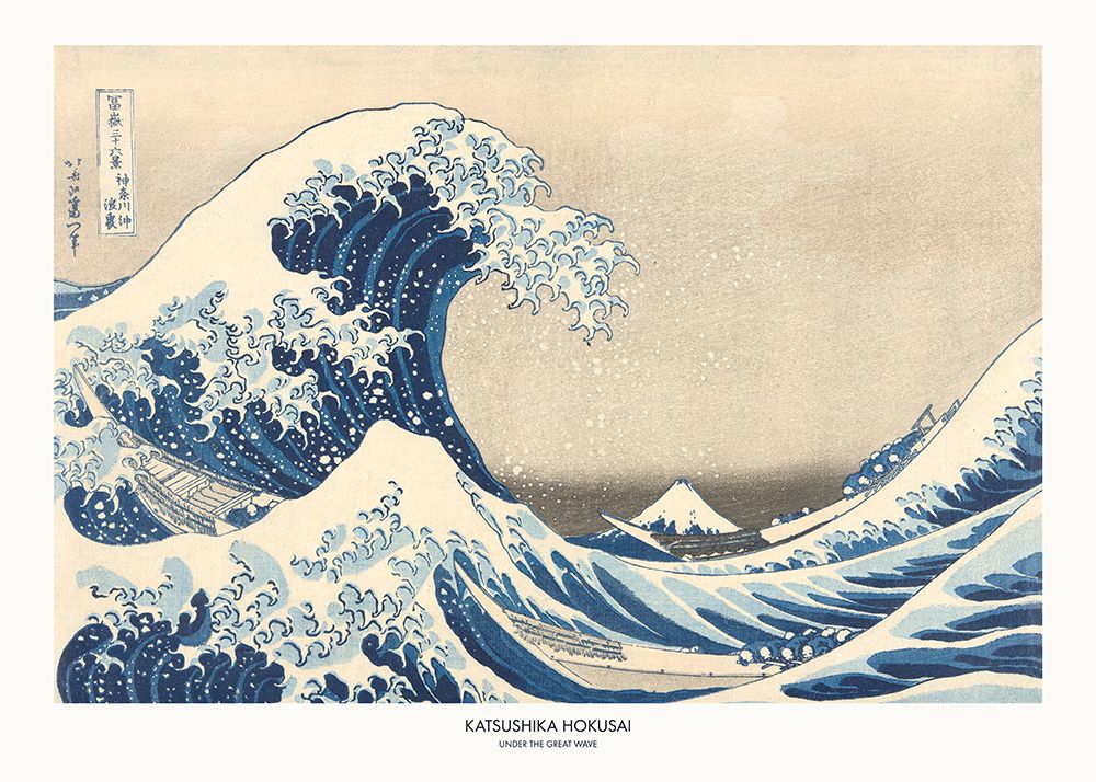 Under The Great Wave art print by Pictufy for $57.95 CAD