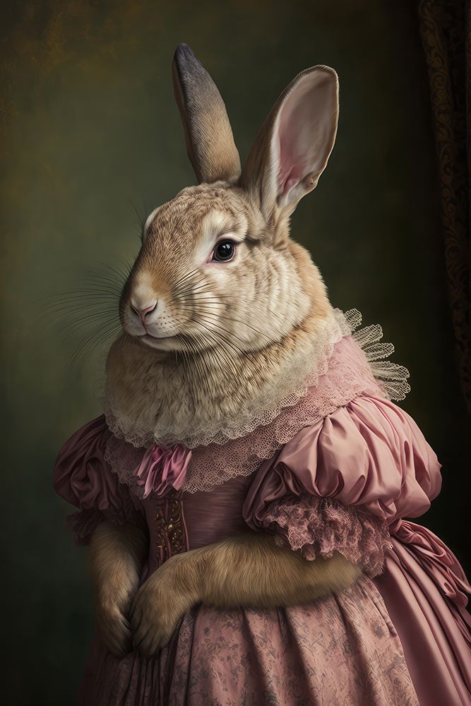 Mrs Bunny`s Daughter art print by Treechild for $57.95 CAD