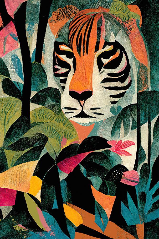 Jungle Tiger art print by Treechild for $57.95 CAD