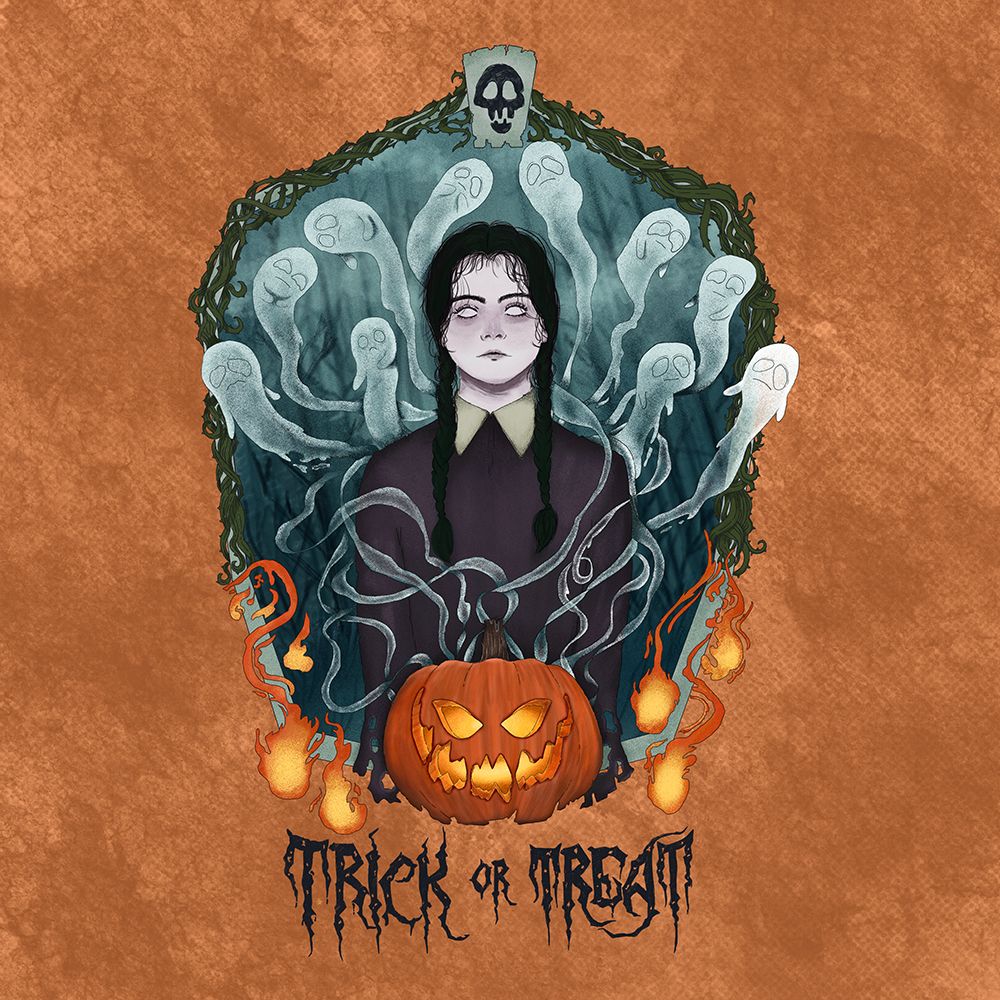 Spooky Trick or Treat art print by Mary Joseph for $57.95 CAD