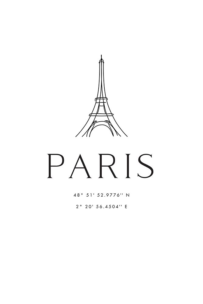Paris coordinates art print by Rosana Laiz Blursbyai for $57.95 CAD