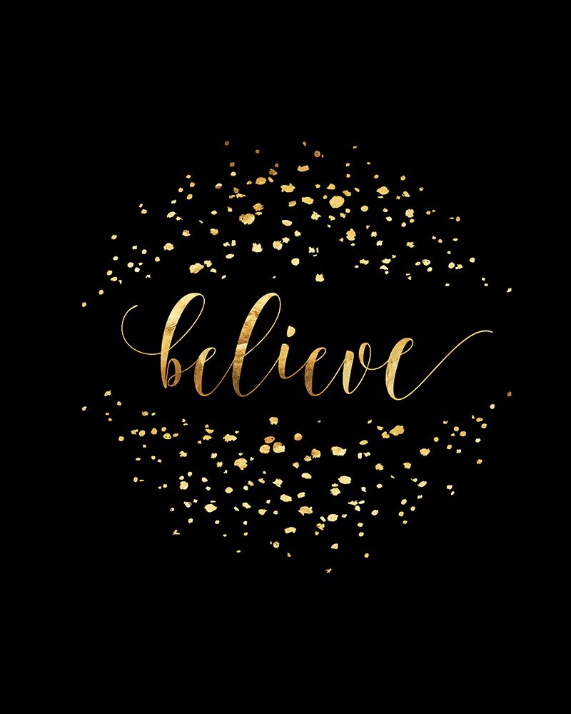 Believe in modern calligraphy art print by Rosana Laiz Blursbyai for $57.95 CAD