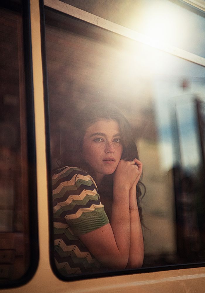 Lara In The Tram art print by Falko Matte for $57.95 CAD