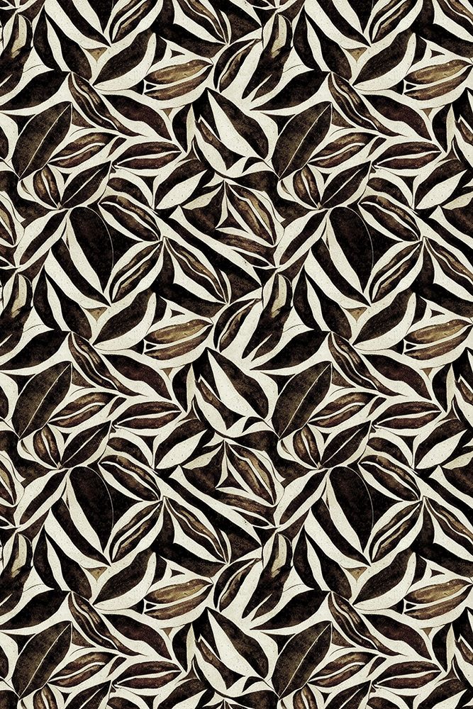 Brown Leafs Pattern art print by Treechild for $57.95 CAD
