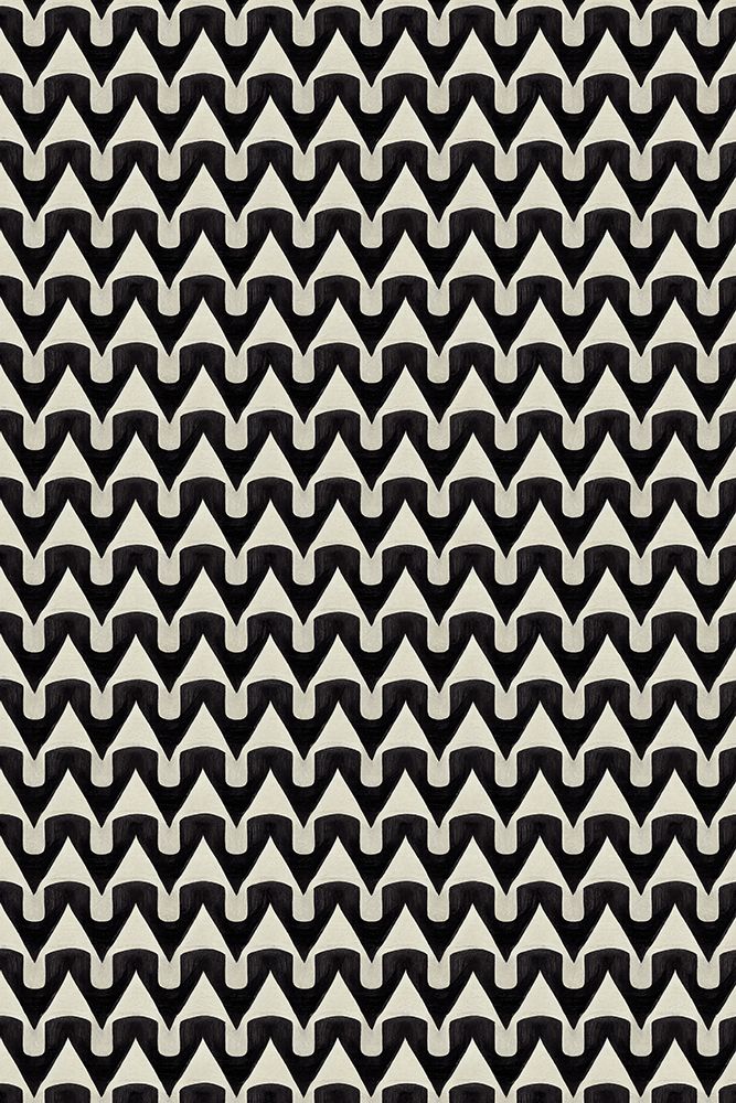 Black And White Zig Zag Pattern art print by Treechild for $57.95 CAD