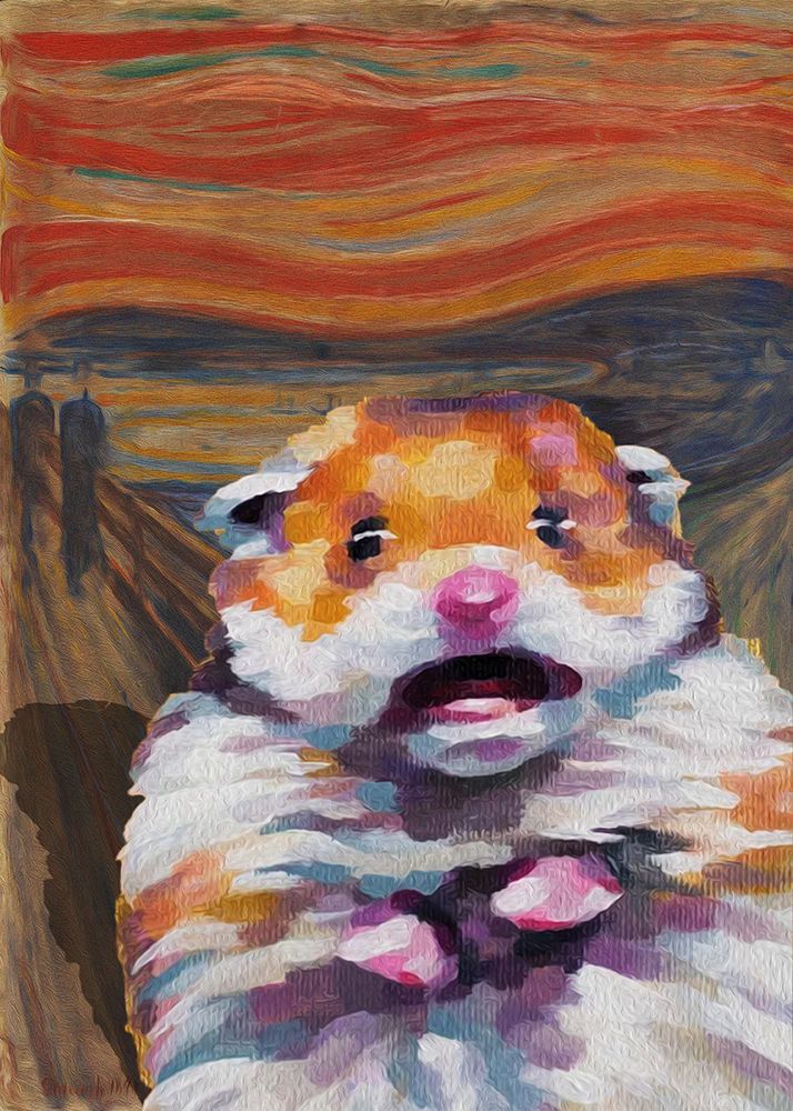 HAMSTERONI PEPERONI art print by Artelele for $57.95 CAD