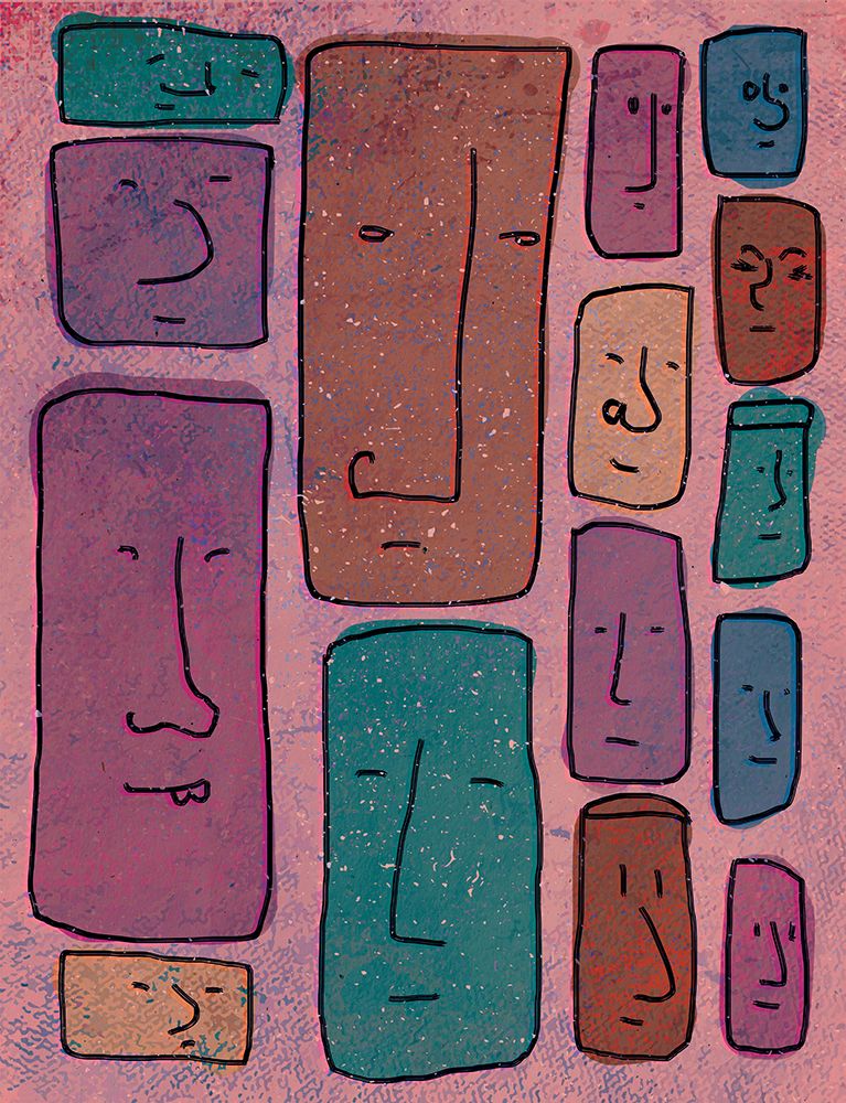 Faces art print by Aylin Demir for $57.95 CAD
