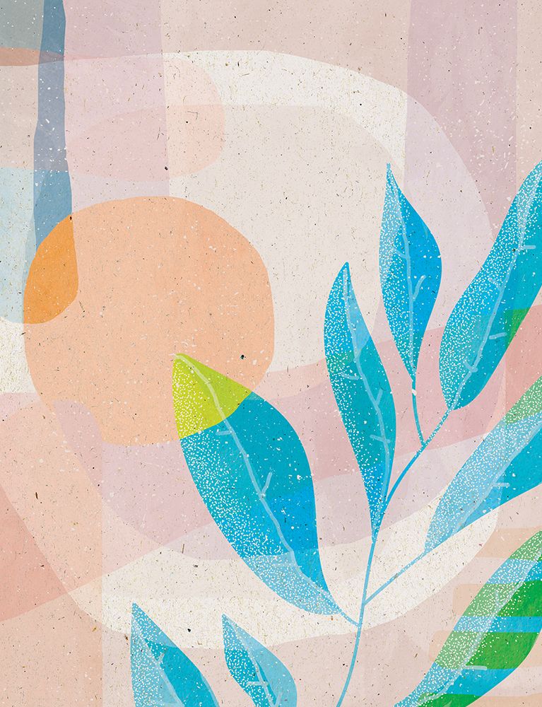 Blue Leaves art print by Aylin Demir for $57.95 CAD