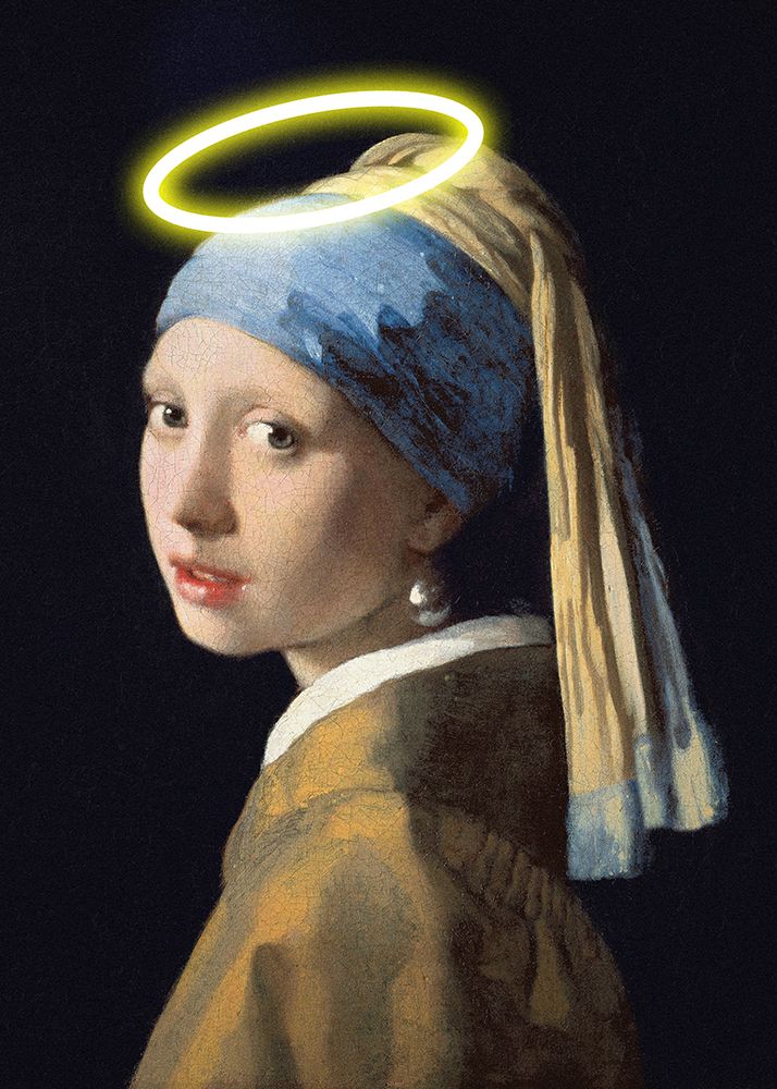 Girl With A Halo art print by Artelele for $57.95 CAD