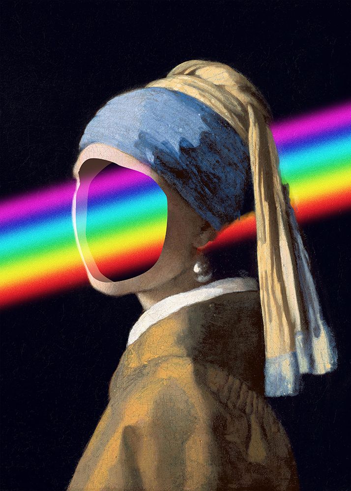 Rainbow Portrait art print by Artelele for $57.95 CAD
