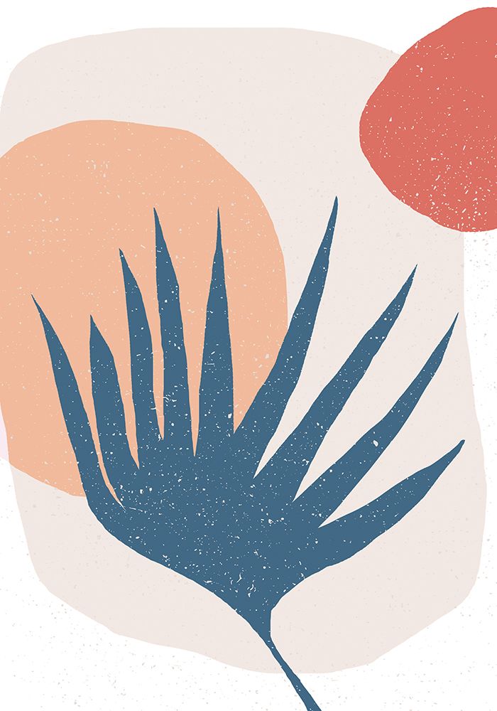 Palm Leaf and Sun art print by Aylin Demir for $57.95 CAD