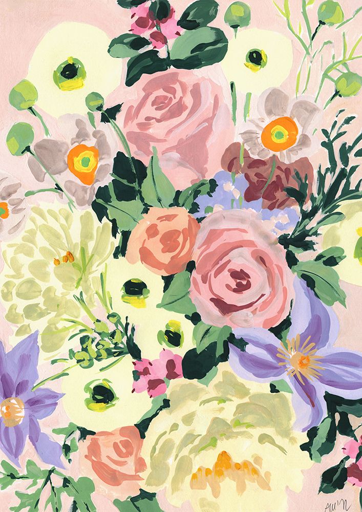 Romantic Bouqet art print by Ania Zwara for $57.95 CAD