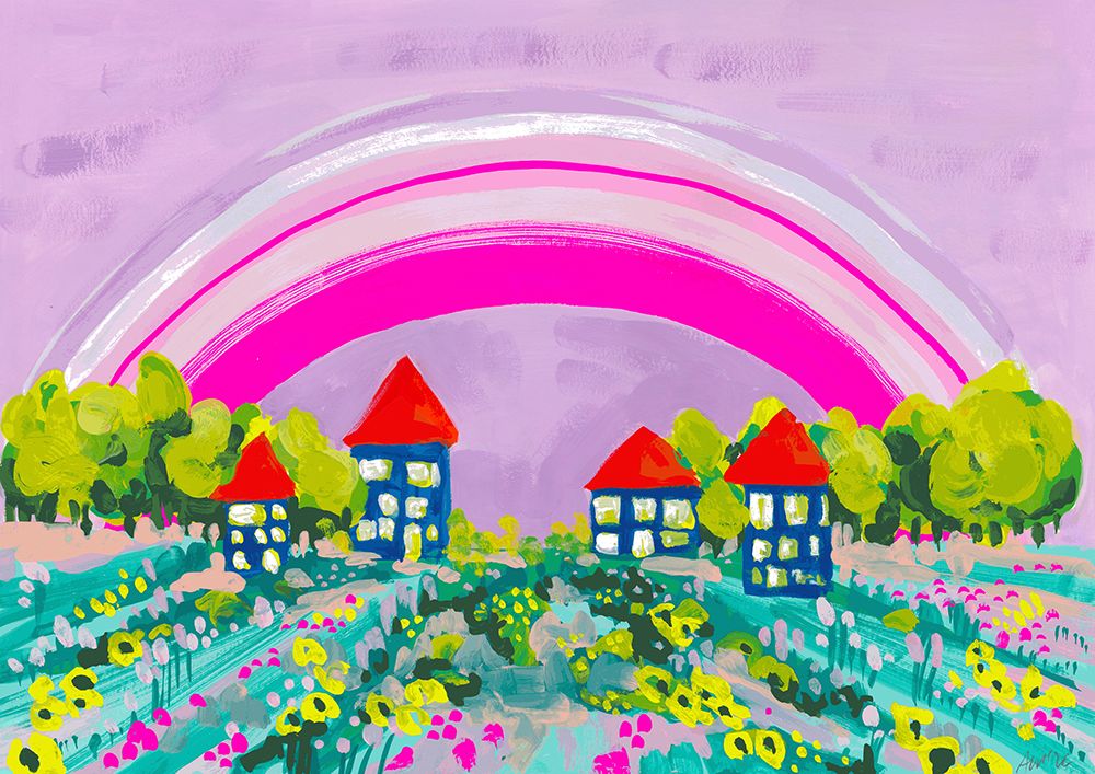 Opera Rose Rainbow art print by Ania Zwara for $57.95 CAD