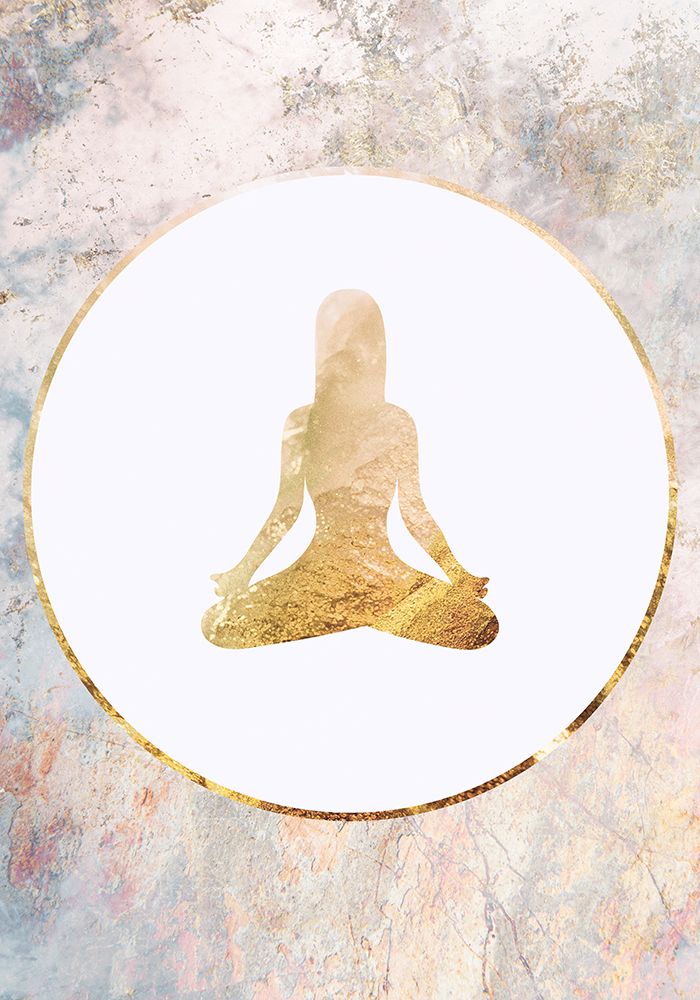 yoga gold marble 2 art print by Sarah Manovski for $57.95 CAD