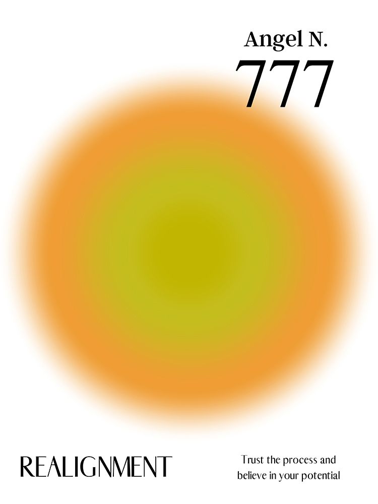 Angel Number 777 art print by Amelie for $57.95 CAD