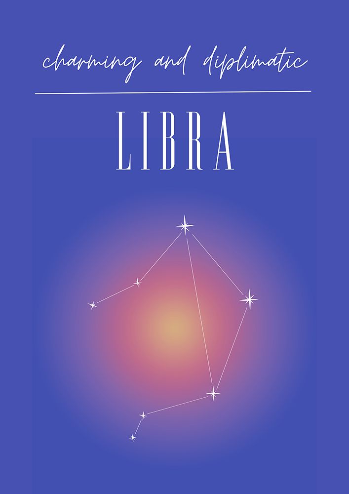 Libra Zodiac Print Art art print by Amelie for $57.95 CAD