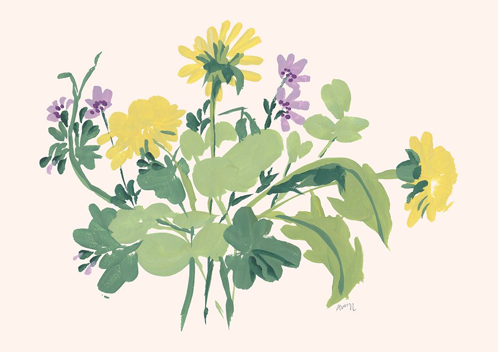 Green Meadow Bouquet art print by Ania Zwara for $57.95 CAD