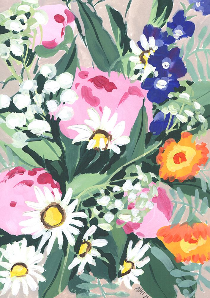 Daisies On Green Grass art print by Ania Zwara for $57.95 CAD
